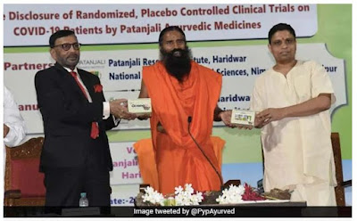 Patanjali launches Corona drug 'Coronil and Swasari
