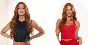 Khloe Kardashian Debuts Fiery Red Hair for Collaborative Summer Collection with Kate Hudson's Fabletics Activewear Brand