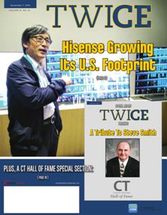 TWICE This Week In Consumer Electronics 2016-18 - 7 November 2016 | ISSN 0892-7278 | TRUE PDF | Quindicinale | Professionisti | Consumatori | Distribuzione | Elettronica | Tecnologia
TWICE is the leading brand serving the B2B needs of those in the technology and consumer electronics industries. Anchored to a 20+ times a year publication, the brand covers consumer technology through a suite of digital offerings, events and custom content including native advertising, white papers, video and webinars. Leading companies and its leaders turn to TWICE for perspective and analysis in the ever changing and fast paced environment of consumer technology. With its partner at CTA (the Consumer Technology Association), TWICE produces the Official CES Daily.