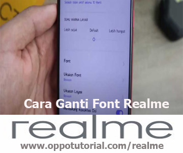 Cara Ganti Font Realme