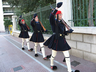 Evzones changing the guard, December 2008