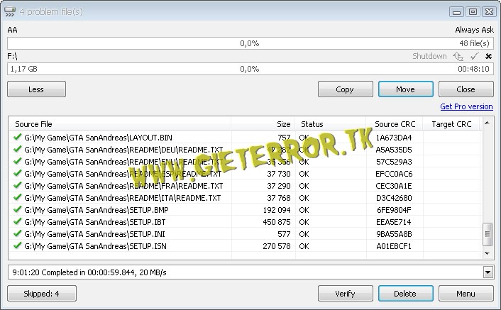 Screenshot TeraCopy Pro 2.2 Full Version  | www.GIETERROR.tk