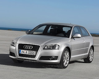 Audi A3 Silver Front Side View