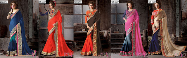 Online shopping latest indian Ethnic Designer Sarees Collection with discount price