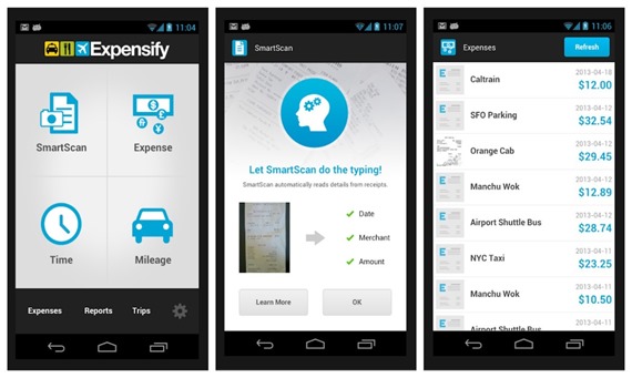 Expensify Smart scan