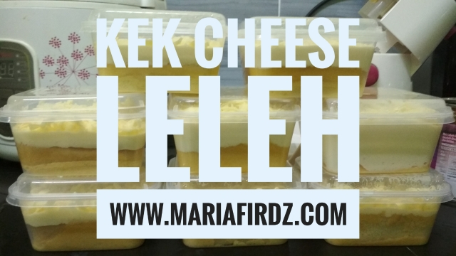 Kek Cheese Leleh Paling Mudah dan Sedap