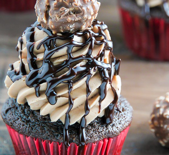 Triple Chocolate Nutella Cupcakes #cake #desserts