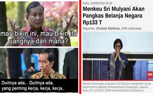  Jokowi: "Duitnya Ada.. Duitnya Ada", Sri Mulyani: Duit Gak Ada, Anggaran Dipangkas Rp133 T 