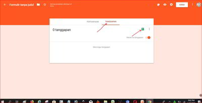 cara membuat presensi online di google form dengan link tanggapan spreadsheet