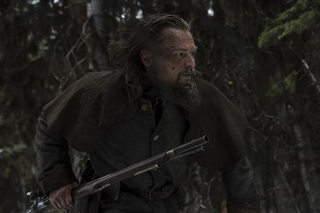 Leonardo DiCaprio as Hugh Glass in The Revenant