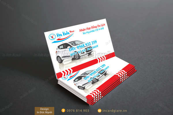 Mẫu card visit taxi Vạn Xuân