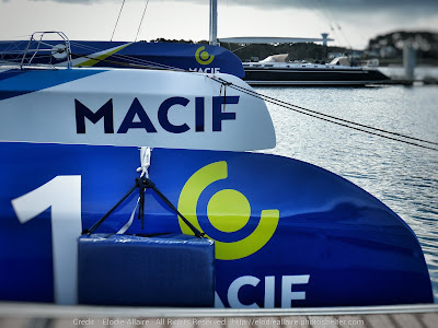 Macif de retour à Lorient après sa victoire sur la Transat Jacques Vabre.