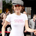 Nina Dobrev looking Hot in black jacket and pink heels | Nina Dobrev Gets Charitable In The Big Apple