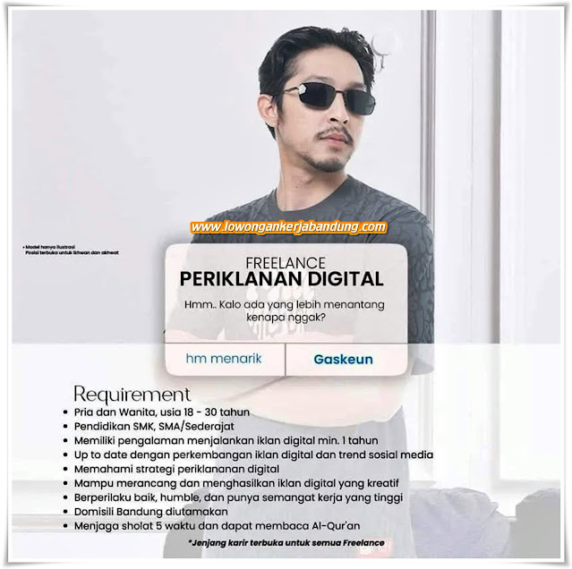 Loker Bandung Staff Periklanan Digital Freelance Rabbani
