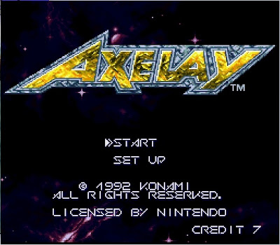 Axelay title screen