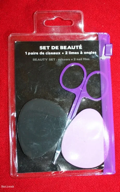 set beauté avec limes à ongles