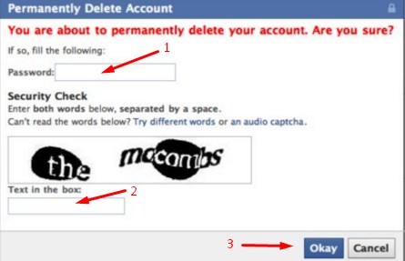 How to Deactivate Facebook id permanently