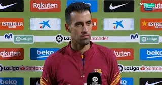 Busquets reacts to  Barcelona performance in La Liga with Villarreal
