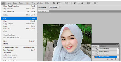 Cara Mengambil gambar di photoshop