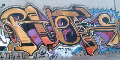graffiti alphabets light brown, graffiti art