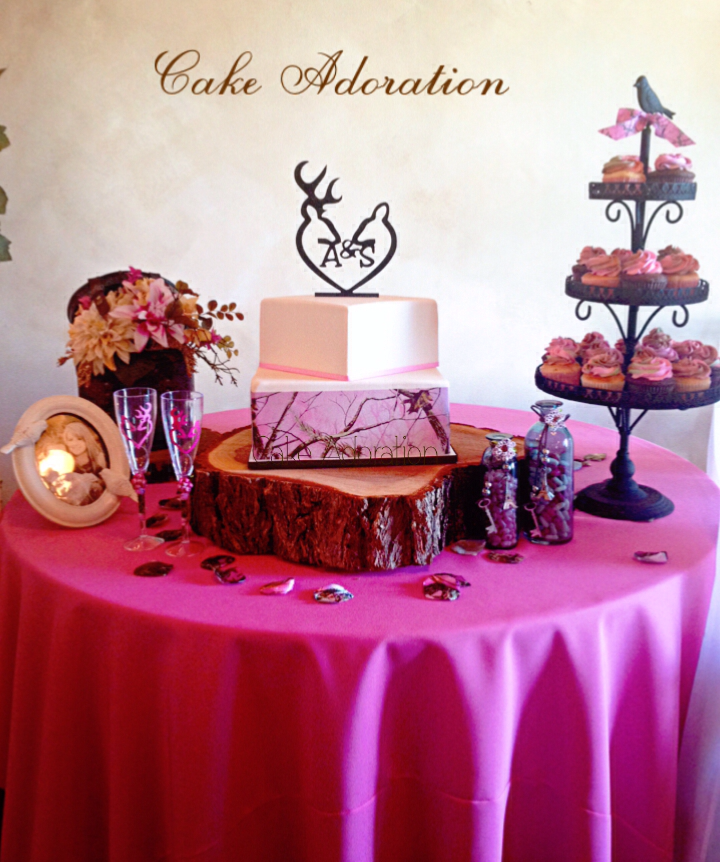 Pictures of camo wedding cakes