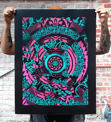 Shepard Fairey x Casey Ryder Obey Giant Chaos Art Screen Print