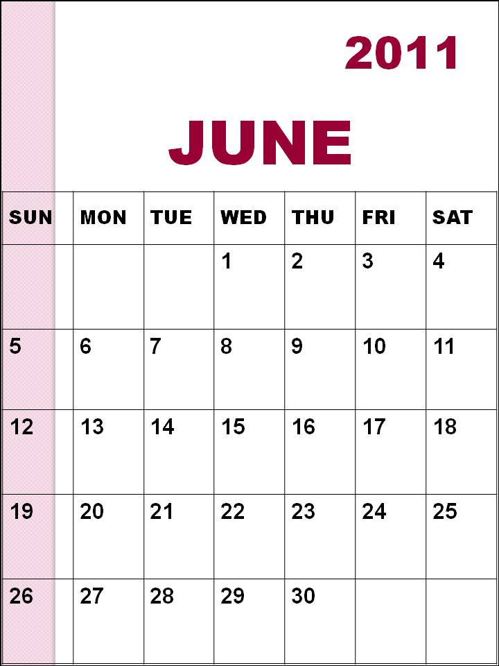 june 2011 calendar blank. lank june 2011 calendar.