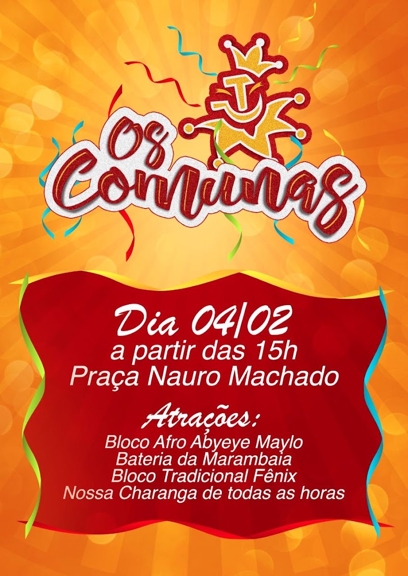 Bloco OS COMUNAS agitará o carnaval nesse sábado (04) em São Luis
