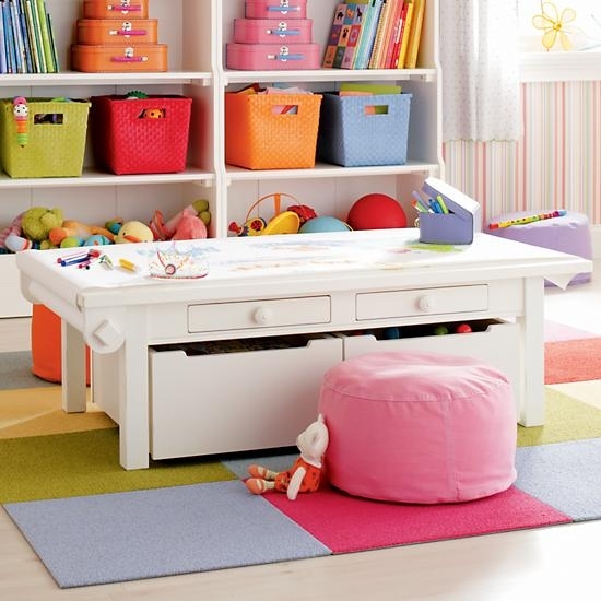 Containers under the play table are another approach to spare space and make stockpiling.! Home Decor 