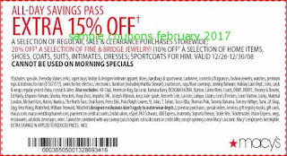 free Macy's coupons for february 2017