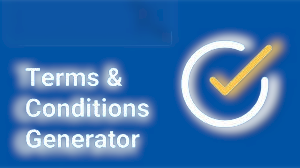 Terms & Conditions Page Generator Tool.