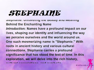 meaning of the name "STEPHAINE"