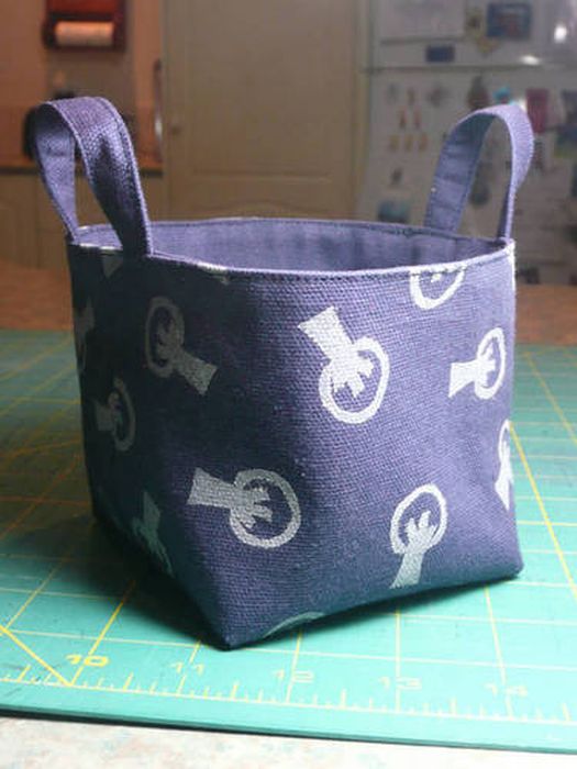 Fabric Bucket TUTORIAL and PATTERN