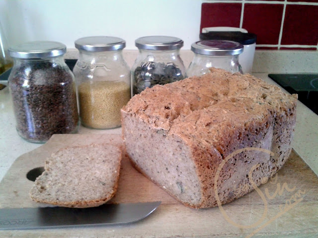 pan, panificadora, pan sin gluten, pan de molde, breadmaker, yosoysin, vegan, receta, casero, sin arroz, sin avena, sin frutos secos, sin gluten, sin huevo, sin lácteos, sin trigo