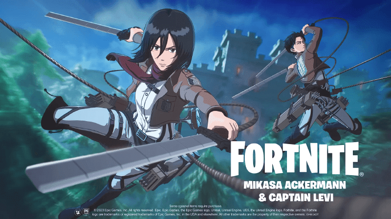 Fortnite features Attack on Titan on its latest collab!
