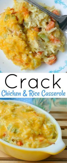 Crack Chicken and Rice Casserole - food delicious ideas