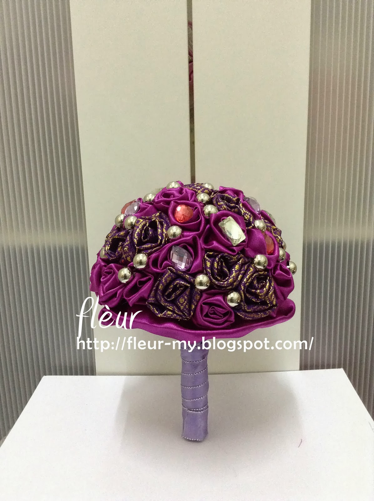  Purple  Songket  Bouquet Fl ur