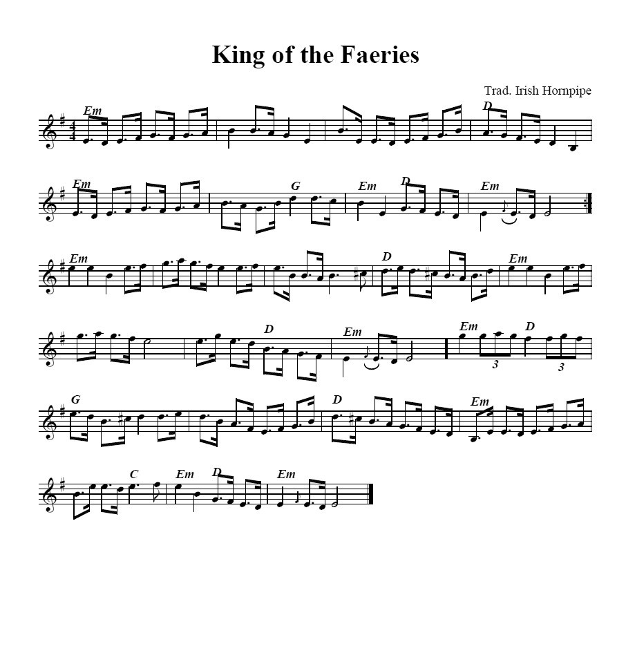 king of the fairies  hornpipe