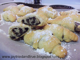 Chocolate Filled Crescents by Jay Tried and True