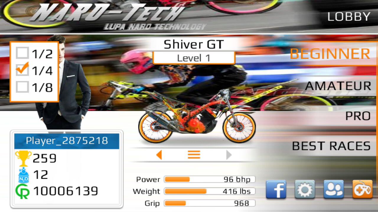Download Game Drag Bike 201M Apk Terbaru For Android Tanggasurga