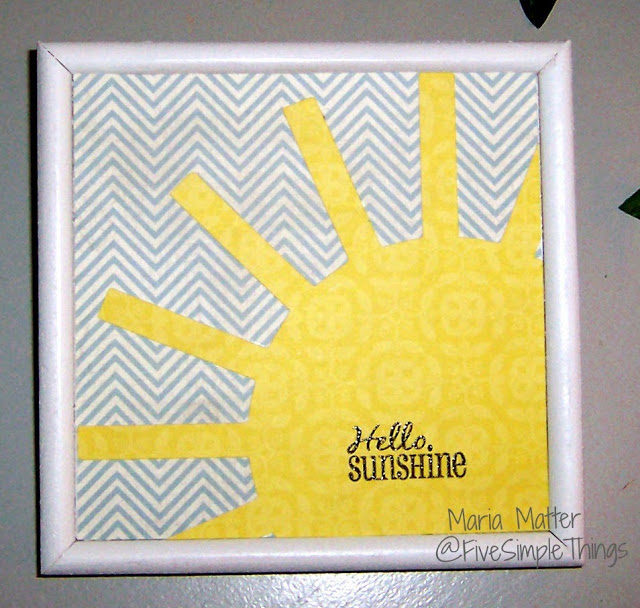 Hello Sunshine simple DIY wall art