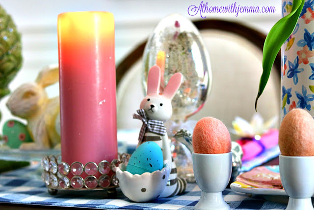 Easter, Holiday, Decorating, Decor, crystal, rabbit, athomewithjemma.com