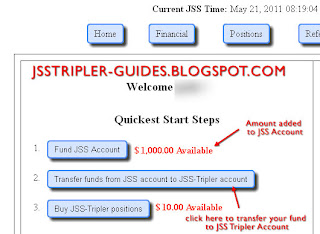 Fund added to JSS Account