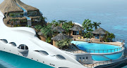 Tropical Island Paradise by Yacht Island Design (yachtdesignsfloatingislandmegayacht )
