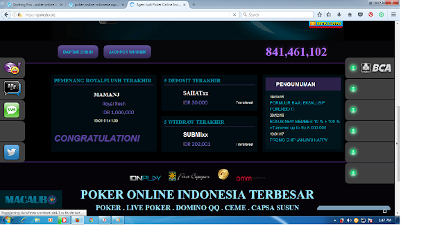 poker online terpercaya menang 6 kali lipat