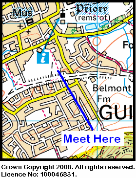 Map of Guisborough Rugby Club Area