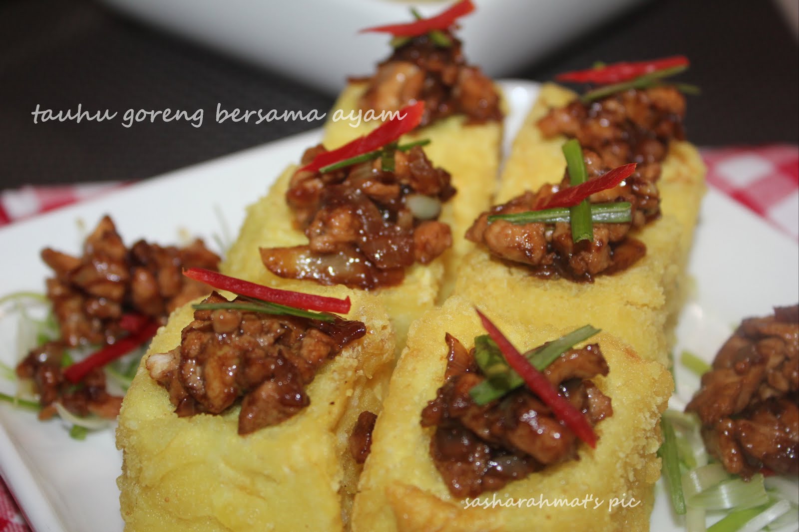 Love to cook , love to eat: tahu goreng perencah ayam