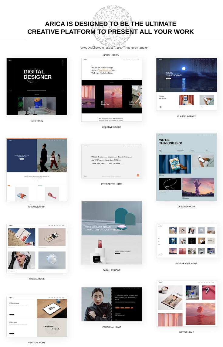 Download Portfolio Theme for Creatives