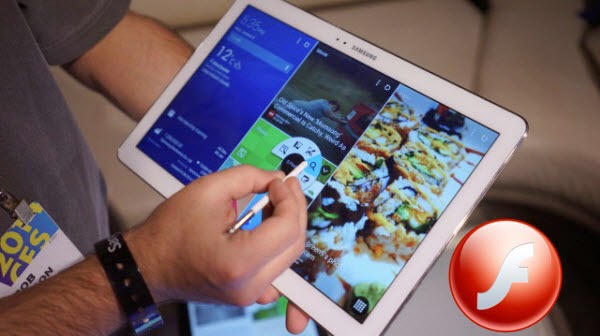 No sound on flash player for Galaxy Note Pro 12.2