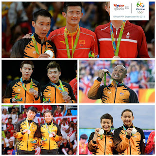 atlet negara yang menang pingat di olimpik rio 2016